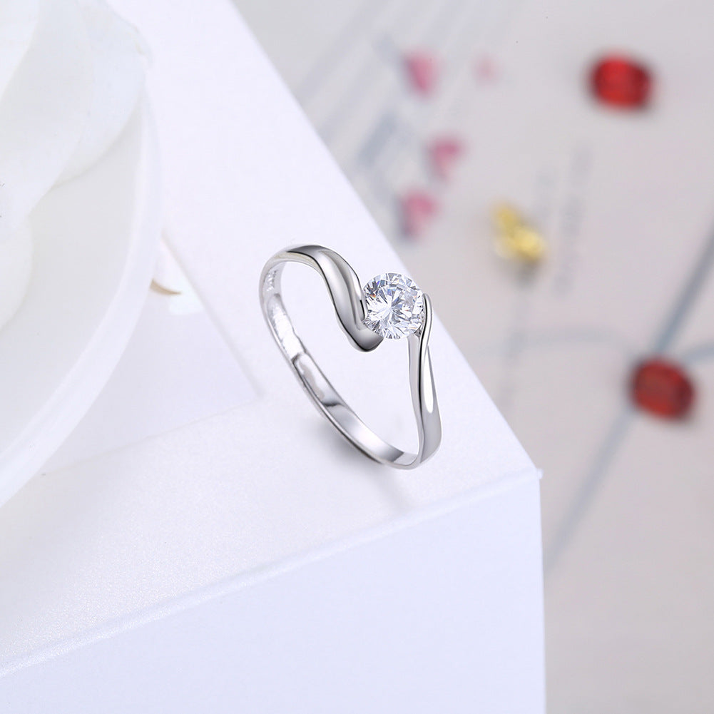 Floral Zircon Ring - Dazzle Accessories