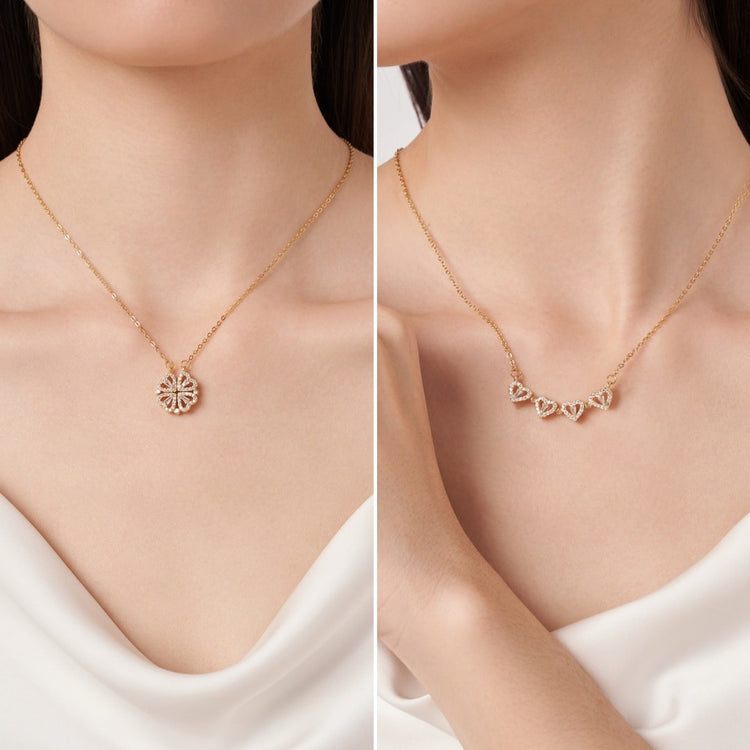 2-in-1 Design - Lucky Heart Necklace