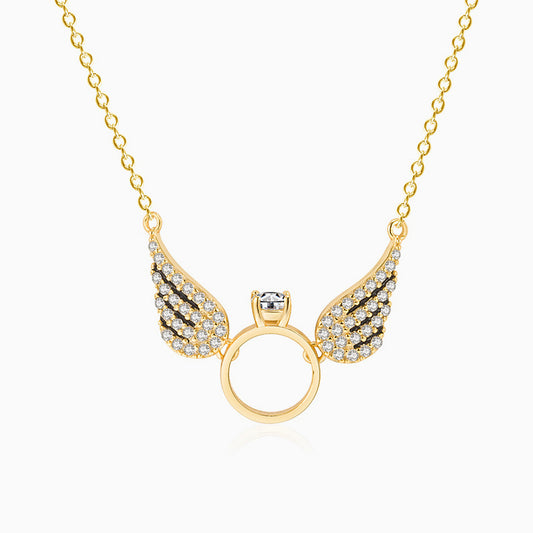 Angel Wings Ring Necklace